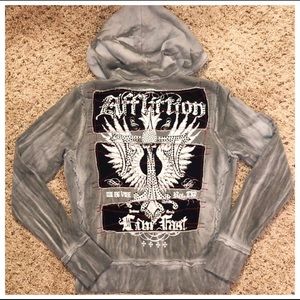 Affliction Hoodie Zip Up
